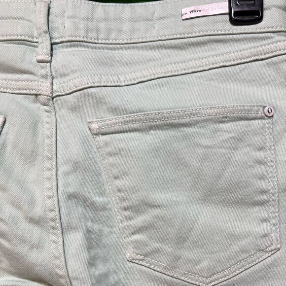 Anthropologie Pilcro Script High Rise Crop Raw Frayed Hem Jeans Size 25 - Picture 5 of 11